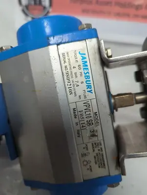 Used JAMESBURRY VPVL10SR-3 Rotary Actuators Ohio US | Surplus Asset Holdings #1265709