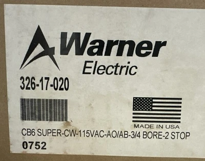 NEW Warner Electric 326-17-020