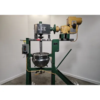 Used 5 Gal Lee Metal Products Jacketed Double Motion Kettle Sweep Agitator