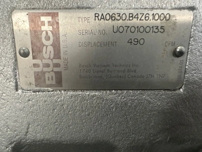 USED Busch RA0630.B4Z6.1000