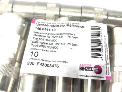 NEW ABICOR BINZEL GAS NOZZLE ROBO C-THREAD BFM 15.5 X 75.5 505TS/W500