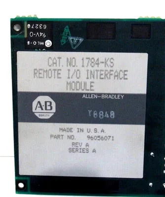 USED ALLEN BRADLEY 1784-KS I/O INTERFACE MODULE 96056071 SER.A 1784KS