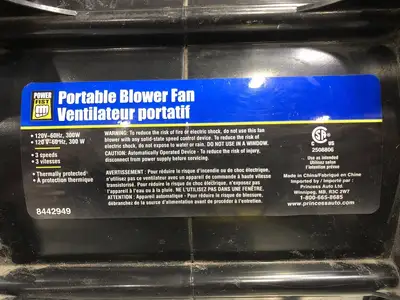 300 CFM Portable Blower Fan