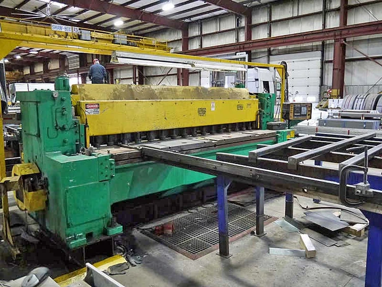 Used 1996 WYSONG 1038 MECHANICAL Power Squaring Shears (Inch) Ohio US | D & H Machinery, Inc. #221525