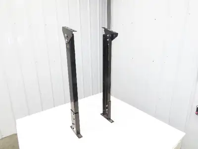 Single Conveyor Leg Stationary Floor Support 34"-39-1/2"Adj H Black  Lot of 2