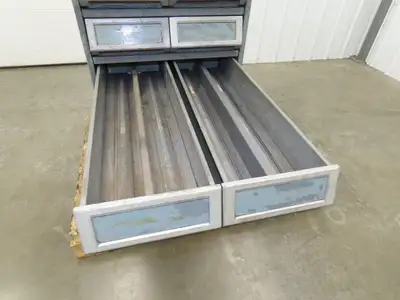 TAB Vintage Industrial Tape Card Storage Cabinet 10 Drawer Unit 19x28x52"