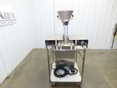 Jost FDLT 60/-35x400 Vibratory Hopper Dosing Feeder Discharge Conveyor Cart 115V