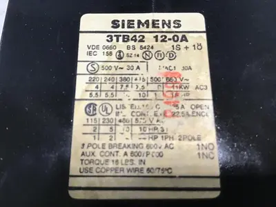 USED SIEMENS 3TB4212-0A
