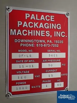 USED Palace Packaging Machines Palace Desiccant Feeder, Model DF-LS