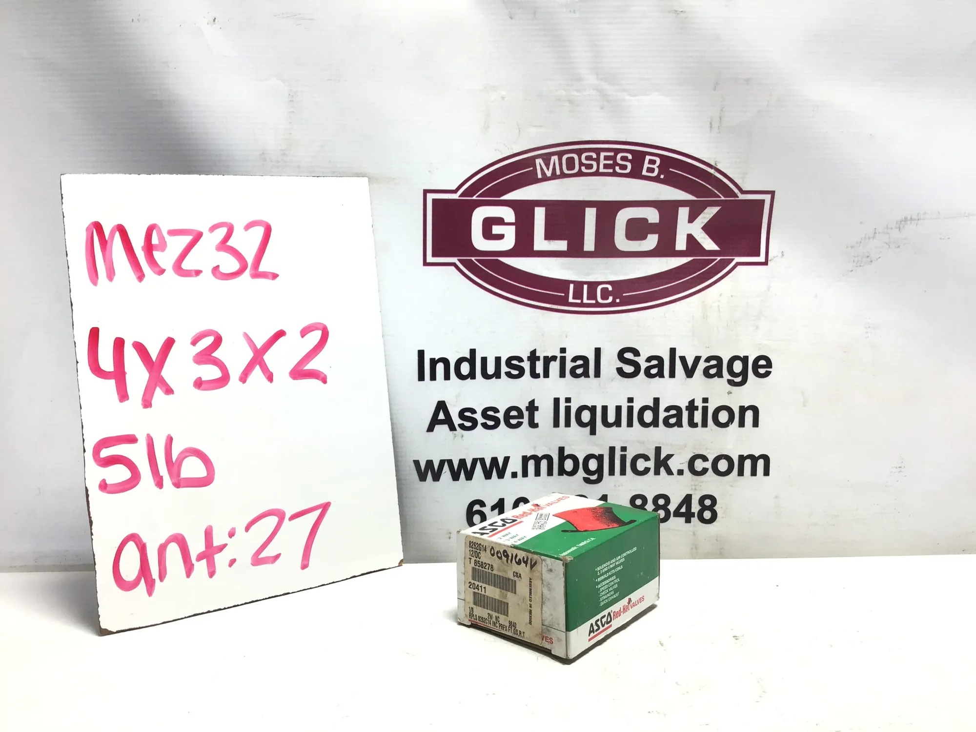 ASCO Red Hat Valves 8262G14 Solenoid & Air Controlled 2,3 & 4 Way Valves