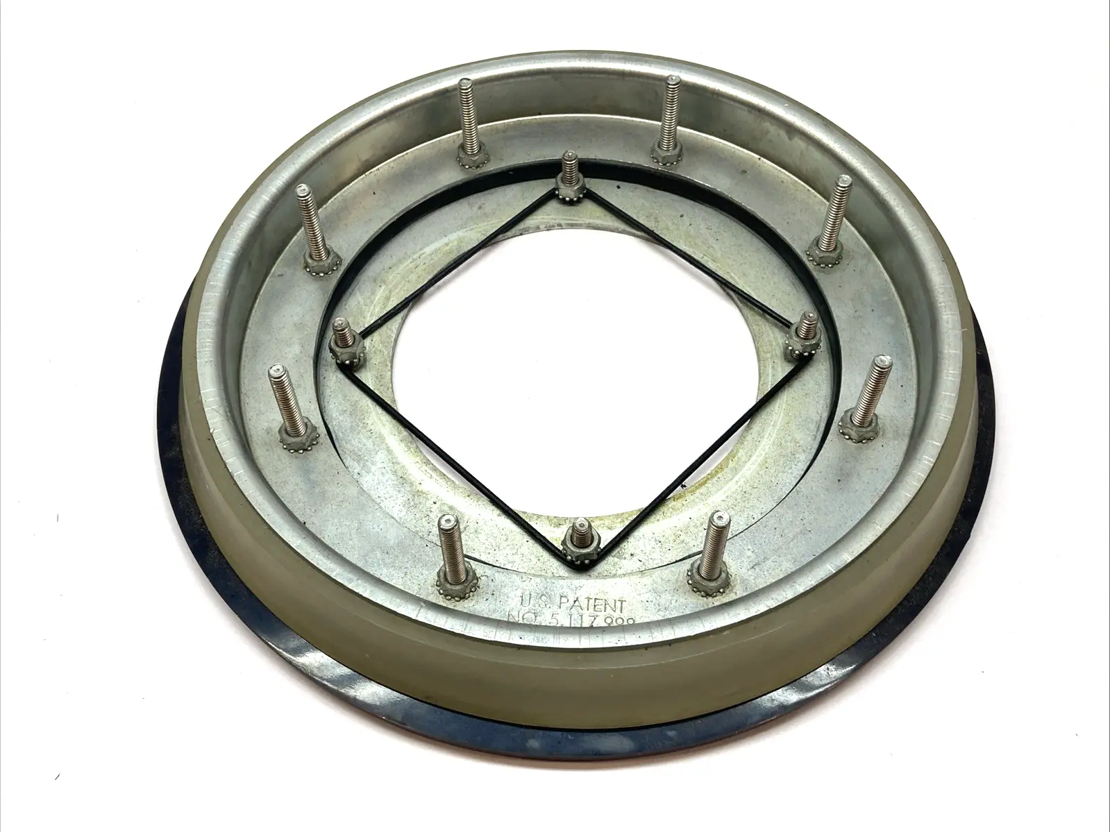 USED GRACO WIPER PLATE 5 GAL STAINLESS STEEL PLATE ONLY