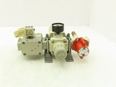 SMC AV4000-04-5DZ Compressed Pneumatic Air Treatment Assembly With Regulators