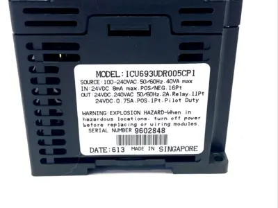 Used GE FANUC ICU693UDR005CP1 Programmable Logic Controllers Michigan US | Maverick Industrial Sales #1091006