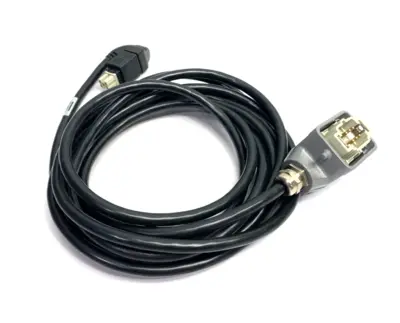 USED ATLAS COPCO POWER CABLE US 250V 5M W/ HARTING 19300061540 HOOD