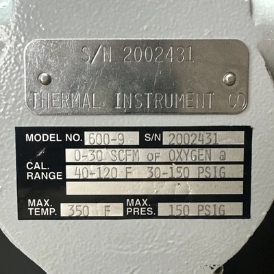 NEW THERMAL INSTRUMENT CO 600-9