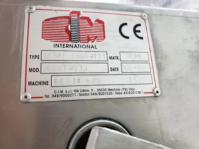 USED 1996 CIM INTERNATIONAL PENTA 600