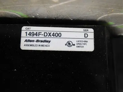 Allen Bradley 1494F-DX400 Fusible Switch Assembly 1494V-FS400 Small Damage Used