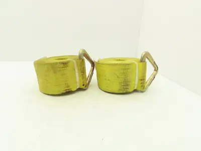 Pacific Cargo 4527-VR  4"x 27' Winch Strap V-Ring Tie-Down 5000 Lbs  Lot of 2