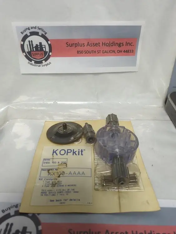 New | in-Stock KOPKIT KX100-AAAA Pump Parts Ohio US | Surplus Asset Holdings #1543556