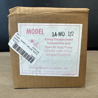 NEW March Manufacturing 1A-MD-1