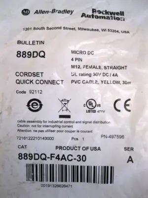 NEW Allen-Bradley 889DQ-F4AC-30
