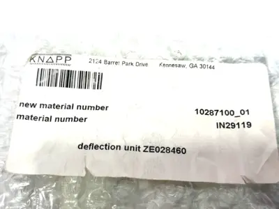 New | in-Stock Knapp Deflection Unit ZE028460 Conveyor Parts Michigan US | Maverick Industrial Sales #1400114
