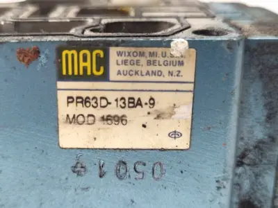 Used MAC Valves PR63D-13BA-9 Parts (Hydraulics and Pneumatics) Michigan US | Maverick Industrial Sales #1395936