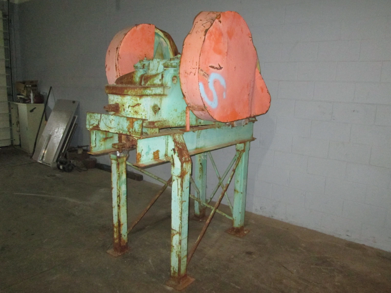 Sturtevant Jaw Crusher.  4" x 8",  3 hp