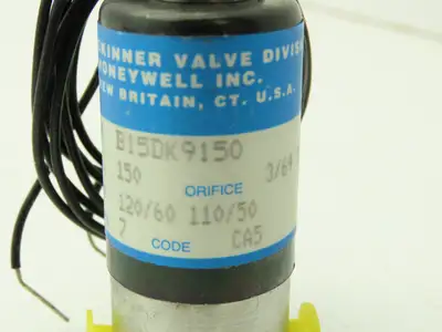 Honeywell Skinner B15DK9150 Solenoid Valve 3-Way NC 120VAC 150 PSI 1/16" NPT