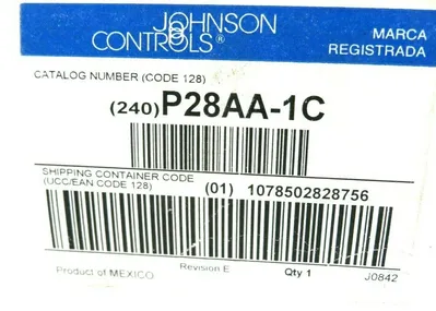 NEW JOHNSON CONTROLS P28AA-1C LUBE OIL CONTROL P28AA1C
