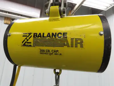 Ingersoll Zimmerman BA020120 Pneumatic Air Balancer 6' Travel 400Lb w/Load Block