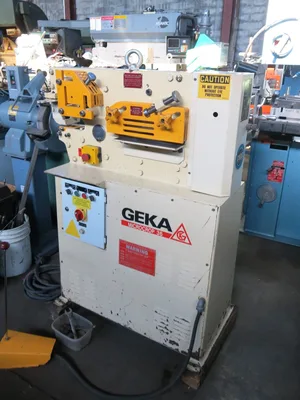 GEKA MICROCROP 36 TON HYDRAULIC IRONWORKER