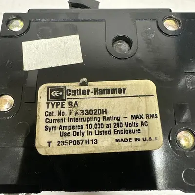Used CUTLER-HAMMER BAB3020H Miscellaneous Equipment (Electrical & Power) Ohio US | Surplus Asset Holdings #1239079