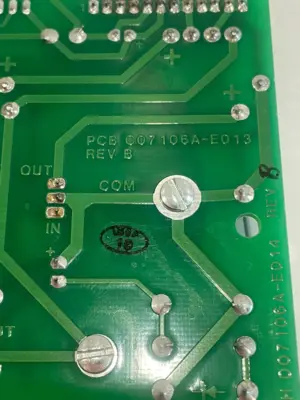 USED RAMSEY TECHNOLOGIES C07106A-E013 I-OUT BOARD REV. B C07106AE013
