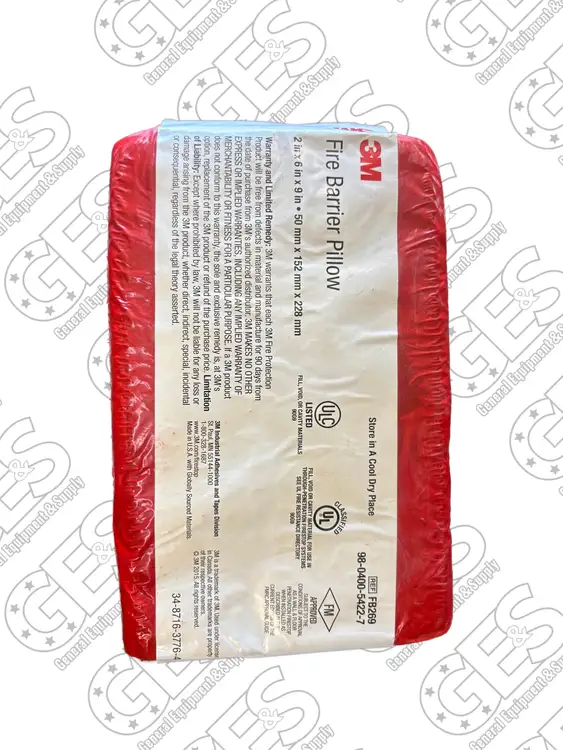 New | in-Stock GENERAL EQUIPMENT & SUPPLY FIRE BARRIER PILLOW Safety Products (Other) South Carolina US | General Equipment and Supply #1490869