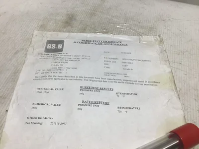 USED BS&B FLOW 14001858-2