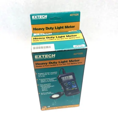 New | in-Stock Extech Intruments Heavy Duty Light Meter with PC Interface, 4-Lighting Settings Meters - Misc Michigan US | Maverick Industrial Sales #1390792