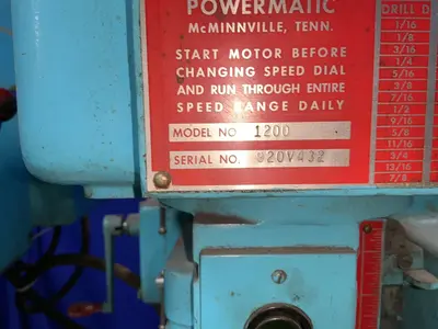 Used POWERMATIC 1200 Heavy Duty & Sensitive Single Spindle Drills Ohio US | HGR 24 #1506569