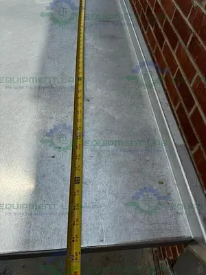 Stainless Steel  Two Sided Platform Ladder 63" x 77" x 30" on Casters
