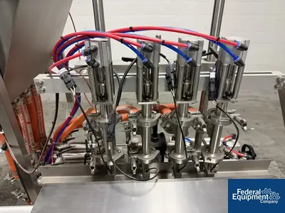 Used Accutek Accutek Inline Piston Filler, Model AVF4-16 Liquid Fillers Ohio US | Federal Equipment Company #1337957