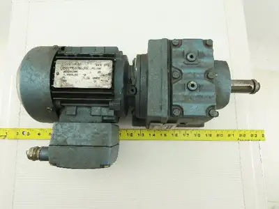 Sew Eurodrive R37DT71C4TFIS 1/3HP Motor 230/460V 3Ph W/44.81:1 Inline Gearbox
