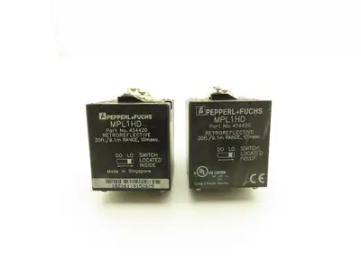 Pepperl+Fuchs MPL1HD Photoelectric Sensor Photo Head Retroreflective Lot of 2
