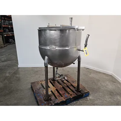 Used 100 Gallon Stainless Steel Jacketed Kettle