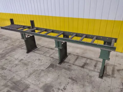 180" LONG X 19" WIDE X 39" ROLLER CONVEYOR: STOCK #21841
