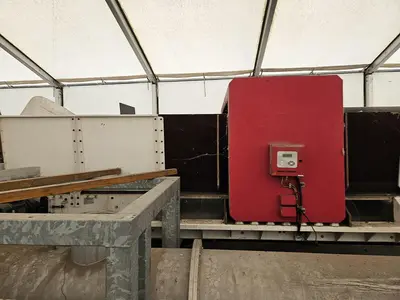 USED HOSOKAWA TWO-STAGE PLASTIC SHREDDING AND GRANULATION SYSTEM