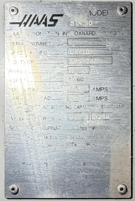 USED 2010 HAAS ST-30