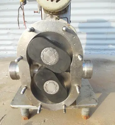 Pump, Positive, Waukesha, Model 025, Stainless Steel, 1.5", 1 HP #S742587