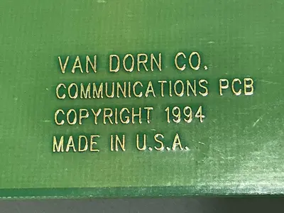 USED VAN DORN 330081 REV-A