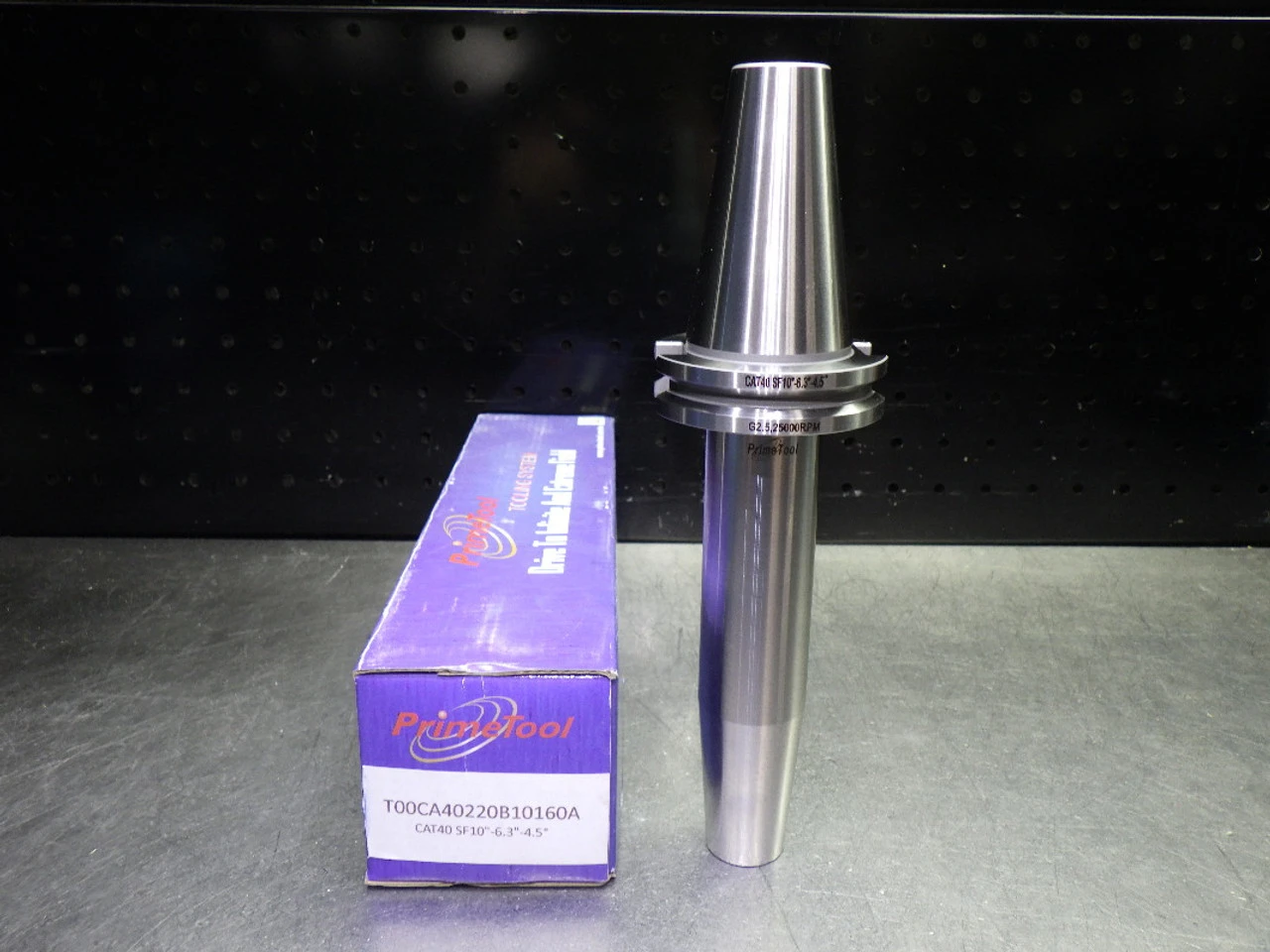 PrimeTool CAT40 10mm Shrink Fit Tool Holder 6.3" Pro T00CA40220B10160A (LOC2766A)
