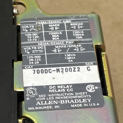 USED ALLEN BRADLEY 700DC-N200Z2